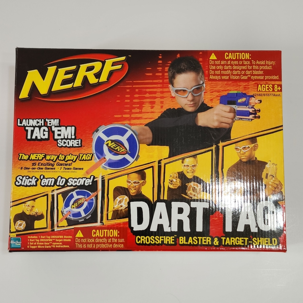 Like New Nerf Dart Tag Crossfire in Box - Blue